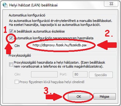 Kép a könyvtár honlapjáról Segédlet a proxy beállításához Google Chrome-ban